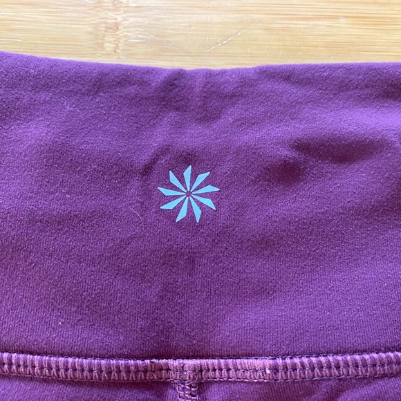 Athleta Women's Capri High Rise Leggings - Deep Crocus Violet - Sz Medium - Picture 3 of 6